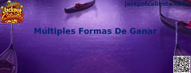 Representación de tragamonedas con múltiples formas de ganar mediante combinaciones de símbolos en carretes consecutivos